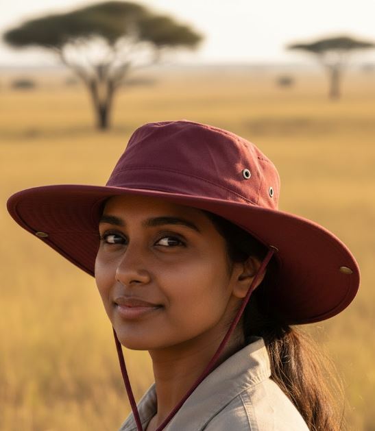 Maroon Safari Hat