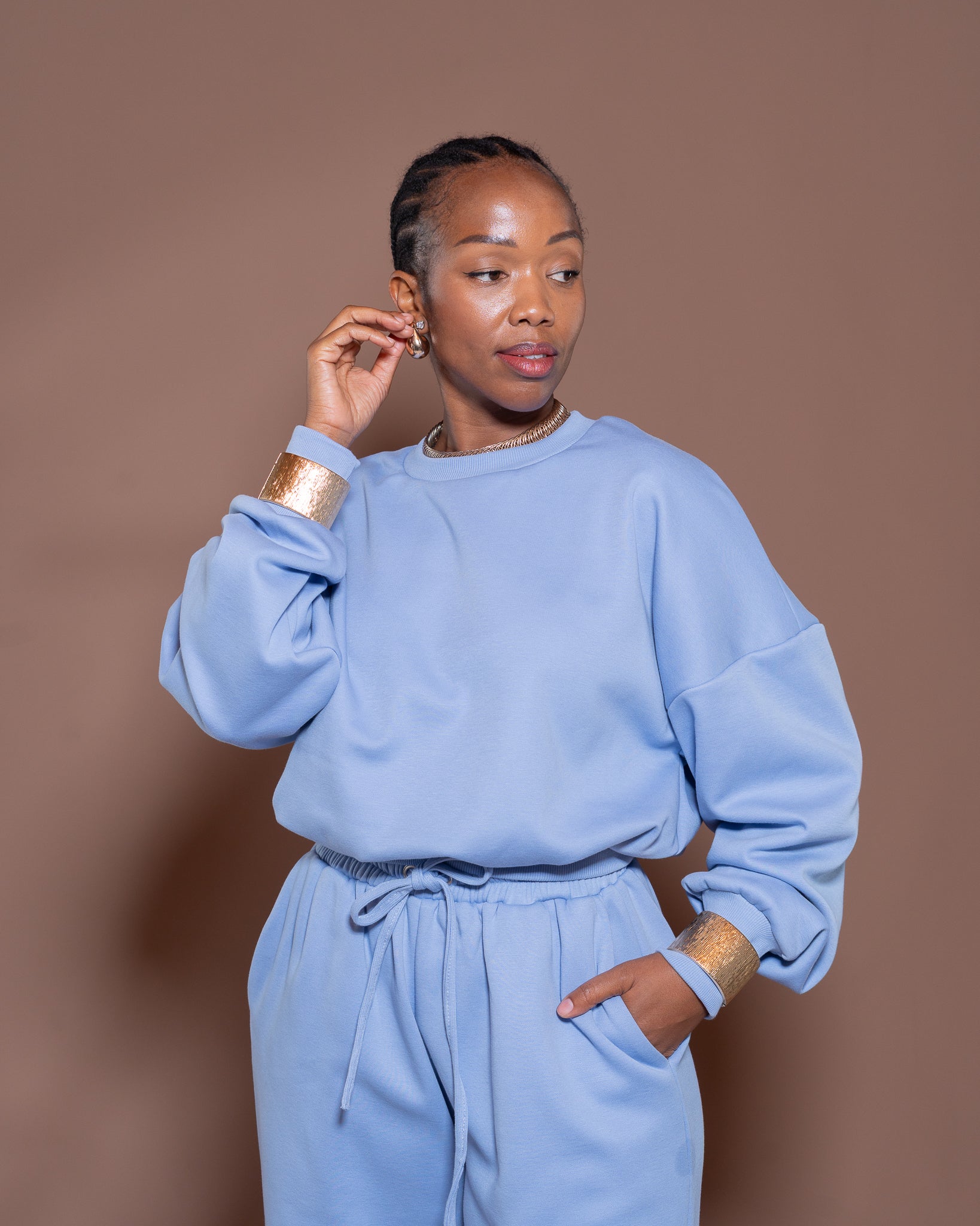 Luxe Leisure  Sweatshirt in Sky