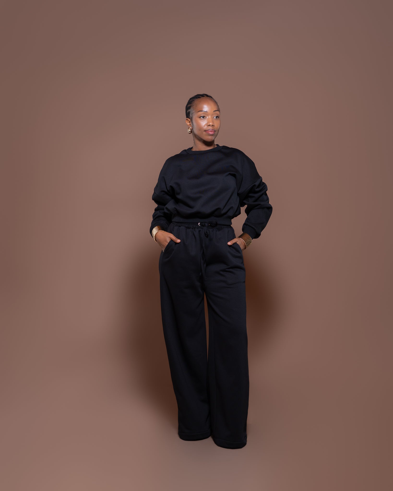Luxe Leisure Pants in JetBlack