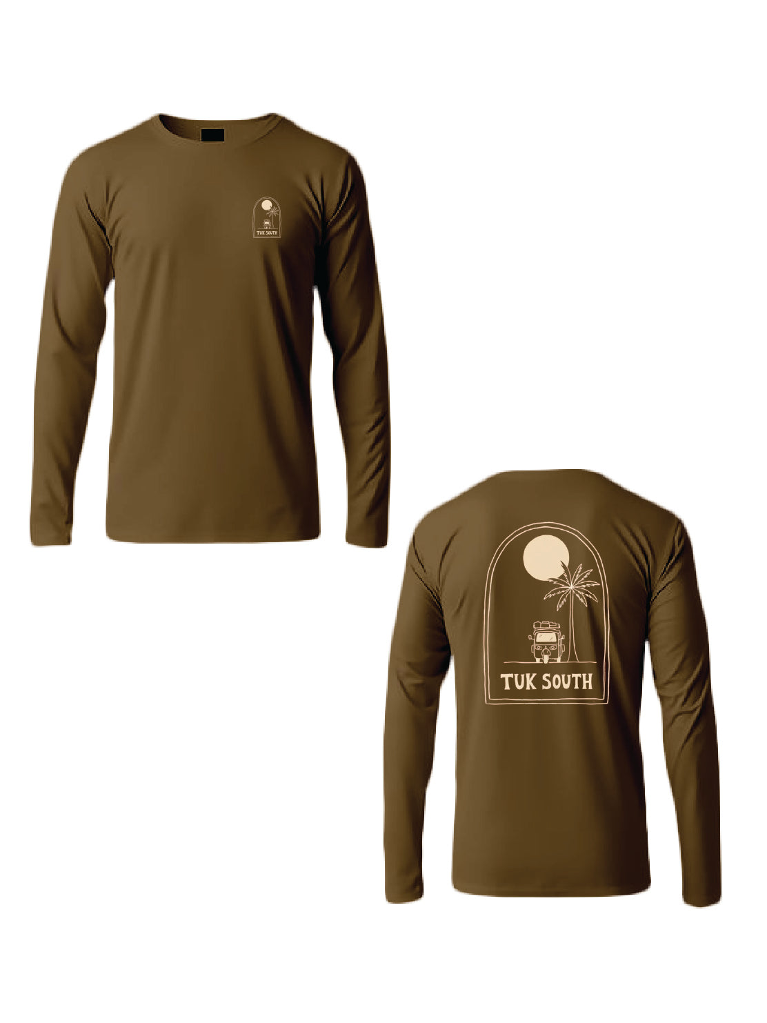 Kali Long-Sleeve Graphic Ts: Vintage Umber with Slow Livin