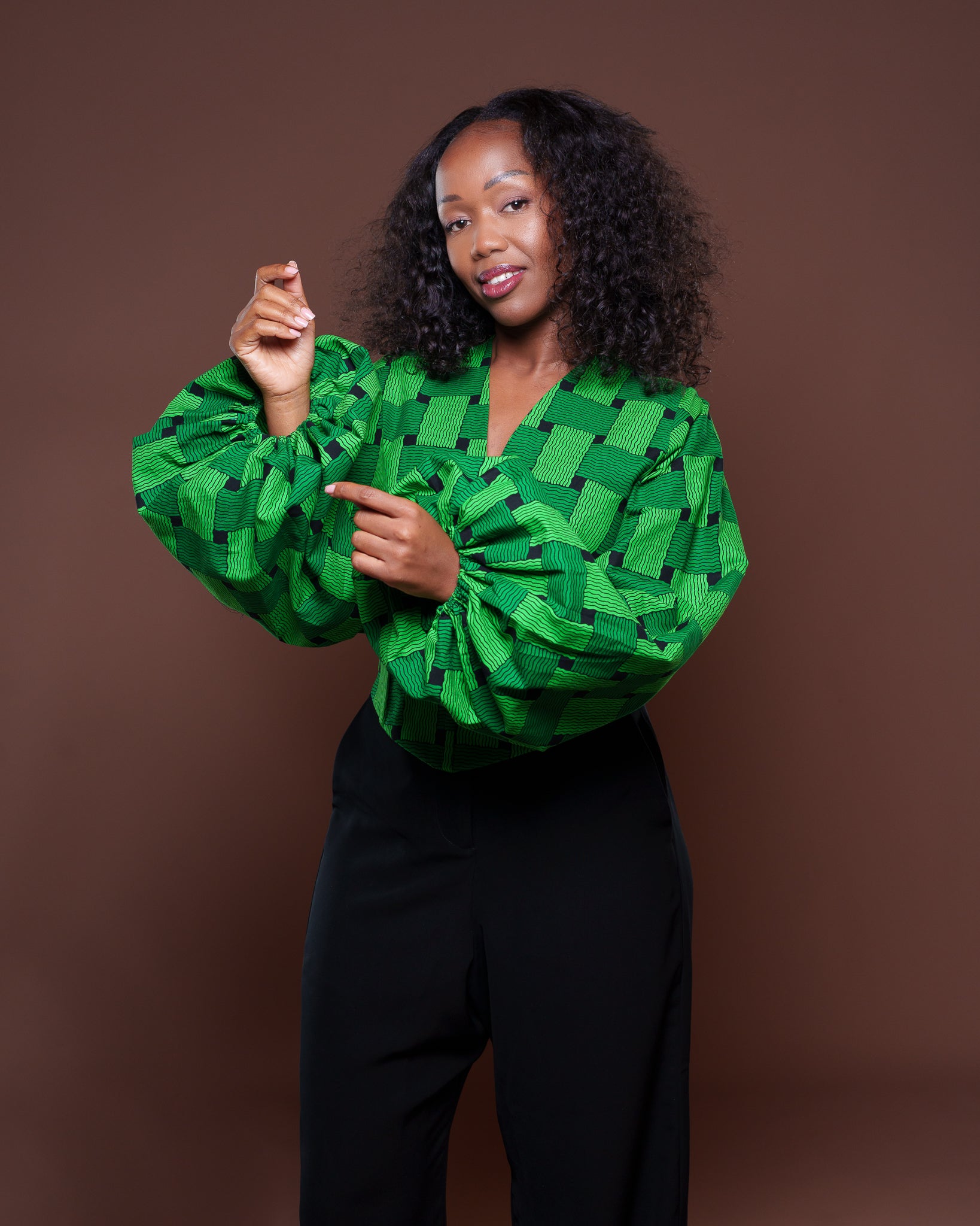 Adire Corset Top In Taji