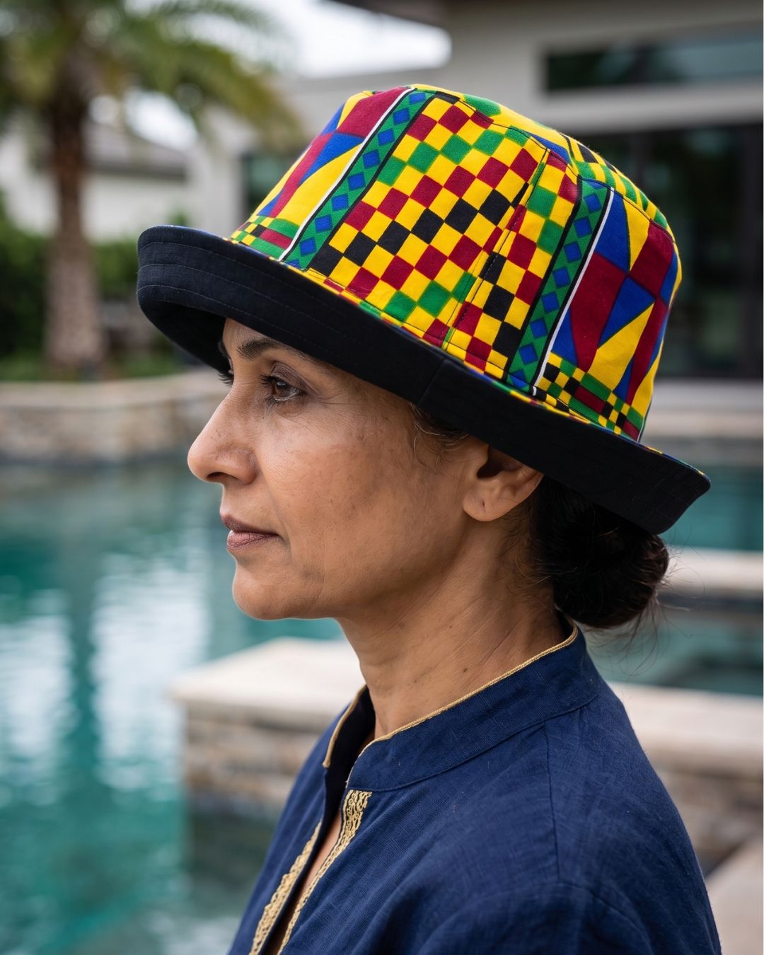 REVERSIBLE ANKARA BUCKET HAT