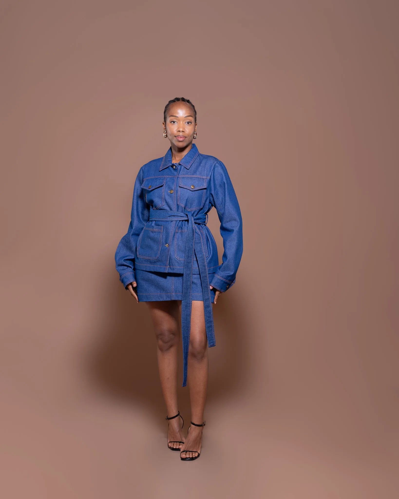 Denim Muse Belted Jacket