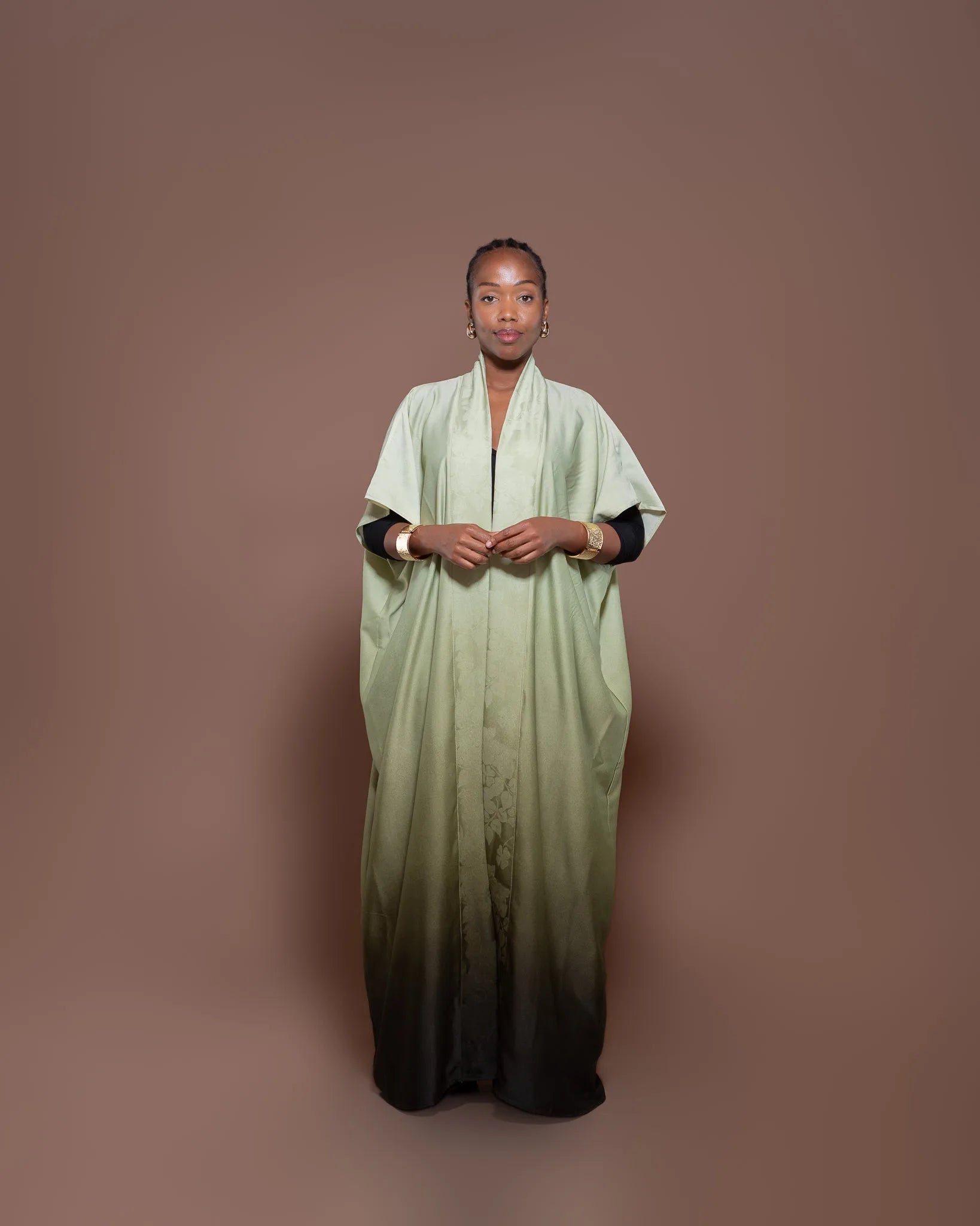 Ombre Kimono in Sage