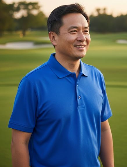 Blue Drifit Polo Shirt