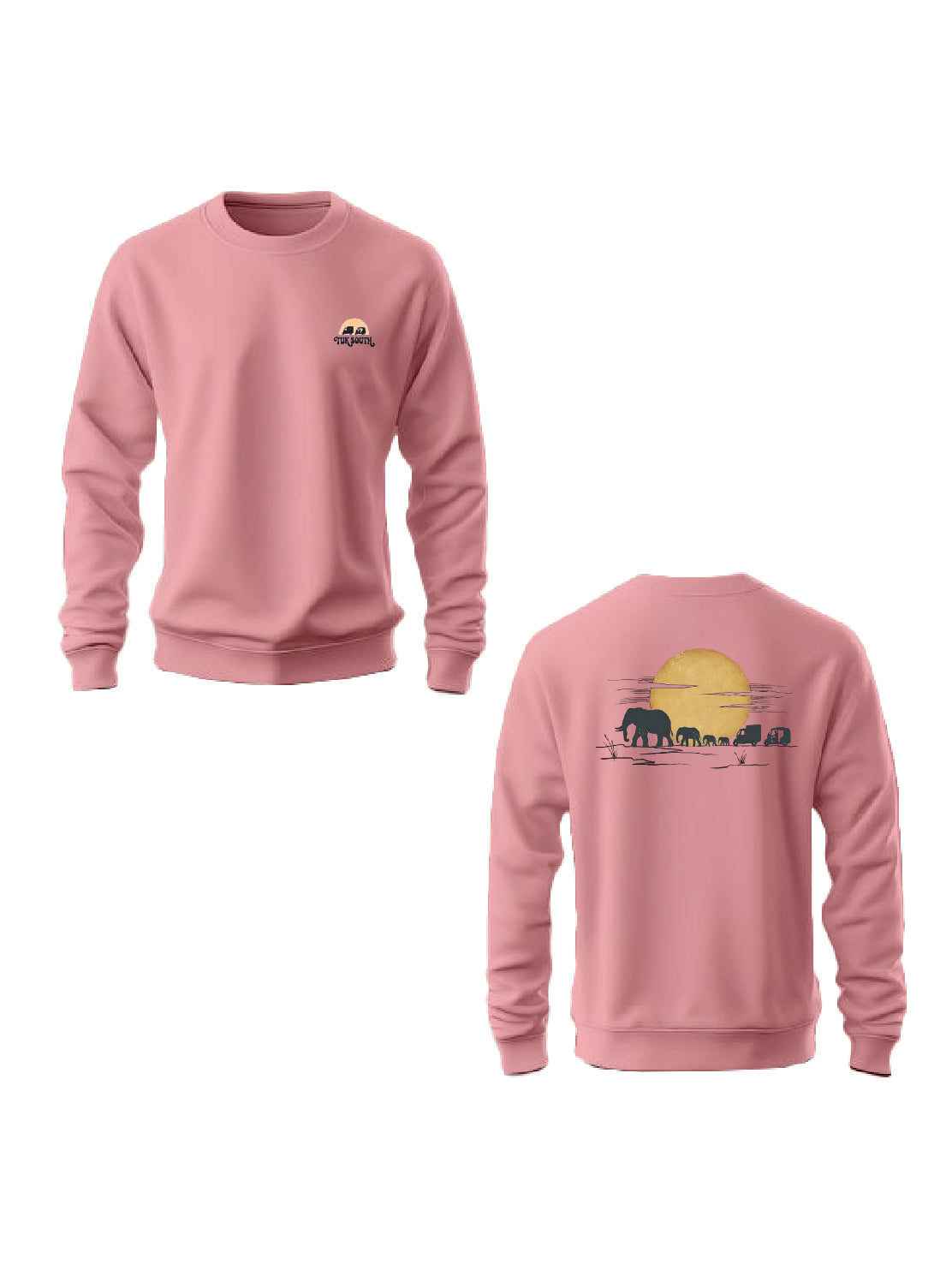 Kali Graphic Sweats: Top - Baby Pink with Part of The Herd