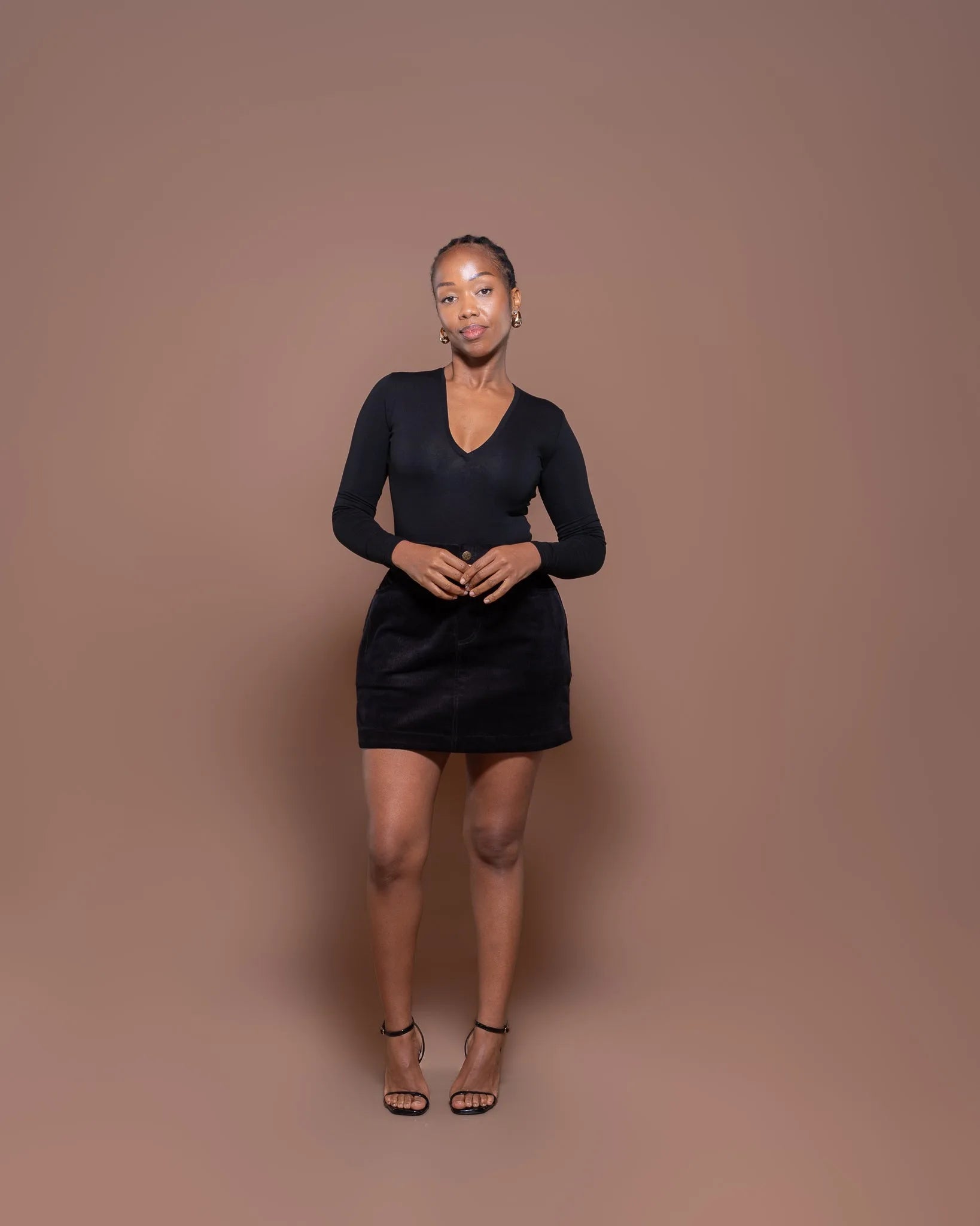 The Groove Mini Skirt in Black