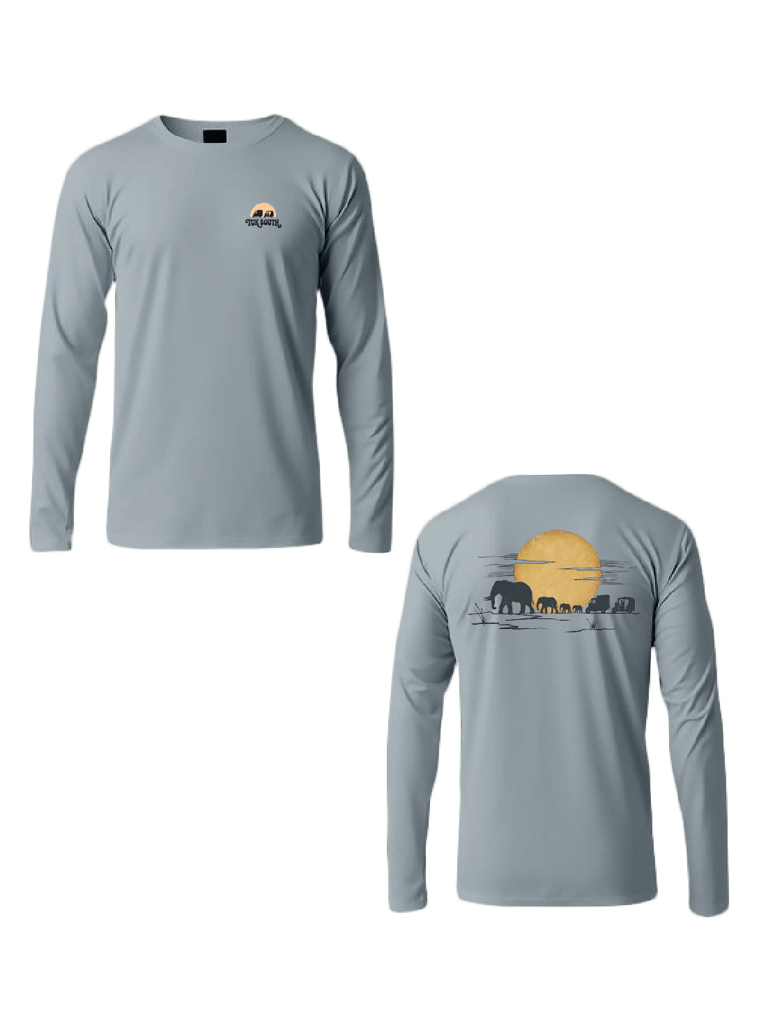 Kali Long-Sleeve Graphic Ts: Arona Grey with Part of The Herd